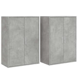 Sideboards 2 pcs Concrete Grey 60x31x84 cm Engineered Wood 3276570