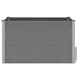 ZNTS Garden Raised Bed WPC 150x50x91 cm Grey 43608