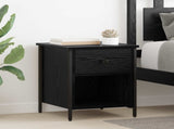 Bedside Cabinet 2 pcs Black Oak 40 x 42 x 50 cm Engineered Wood 881851