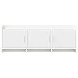 TV Cabinet 130 x 33 x 47 cm White Engineered Wood 8011195