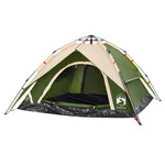 Camping Tent Dome 4-Person Green Quick Release 4004181