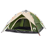 Camping Tent Dome 4-Person Green Quick Release 4004181