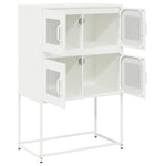 ZNTS Highboard White 68x39x107 cm Steel 853349