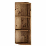 Corner Shelf 3-Tier 41.5 x 41.5 x 107.5 cm Engineered Wood 8016348