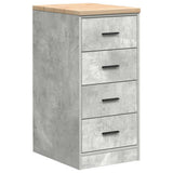 Garage Cabinets 2 pcs Concrete Grey Engineered Wood 3328326