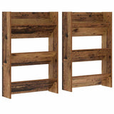 Shoe Cabinet 2 pcs Old Wood 60 x 18 x 90 cm Engineered Wood 875147