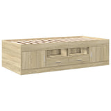 Daybed Sonoma oak Engineered wood Small Single Daybed 3280260