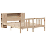 Bookcase Bed without Mattress 135x190cm Solid Wood Pine 3322275