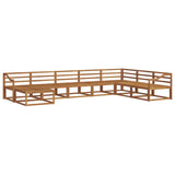 Outdoor Sofa Set 8 pcs Natural Solid Acacia Wood 3368012