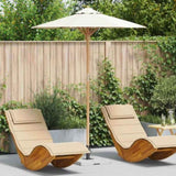 Garden Parasol Cream White 180 x 230 cm Bamboo 4108080