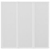 Shower Bath Screen Wall 141 x 132 cm 3 Panels Foldable 140785