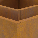 Fire Pit Brown 60 x 60 x 30 cm Weathering Steel 858963