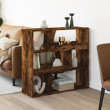 Room Divider Smoked Oak 100x33x94.5 cm Engineered Wood 3309478