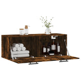Wall Cabinet Smoked Oak 100x36.5x35 cm Engineered Wood 830161