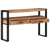 Console Table Brown 120 x 33 x 75 cm Solid Acacia Wood 4102740