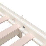 Stack Bed without Mattress White 90x190 cm Single Solid Wood Pine 820403