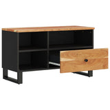 TV Cabinet 80x33x46 cm Solid Wood Acacia and Engineered Wood 351975