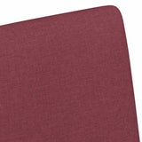 Dining Chairs with Wheels 2 pcs Wine red 57 x 66 x 94 cm Fabric 42017810