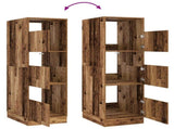 Laundry Cabinet with Storage with Door Old Wood Engineered wood 3422798