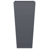 Garden Planters Anthracite 2 pcs 35x35x75 cm Steel 851085