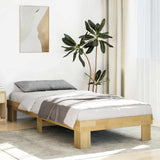 Bed Frame without Mattress 90x190 cm Solid Wood Oak 851957