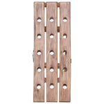 ZNTS Wine Rack for 15 Bottles 26x50x70 cm Solid Mahogany Wood 283900