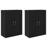 Wall-mounted Cabinet 2 pcs Black Oak 69.5 x 34 x 90 cm 3415590