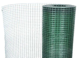 Chicken Wire Fence Galvanised with PVC Coating 25x1 m Green 140438
