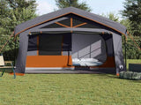 Family Tent Grey and Orange 620 x 322 x 240 cm Polyester 4100699