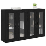 Wall Cabinets 2 pcs Black Oak 69.5 x 34 x 90 cm Engineered Wood 3402688