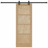 Sliding Door Set ORKDAL Natural and black 73.5 x 198.5 cm 3333634