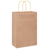 Paper Bags 250 pcs with Handles Brown 21x11x31 cm 4101588