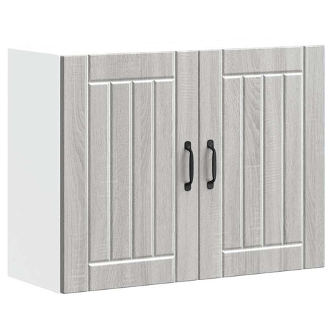 ZNTS Kitchen Wall Cabinet Lucca Grey Sonoma Engineered Wood 853833