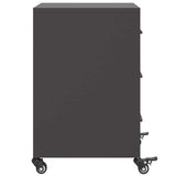 Bedside Cabinet Black 36x39x59 cm Steel 846728