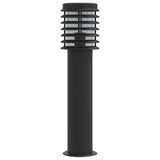 ZNTS Outdoor Floor Lamps 3pcs Black 60 cm Stainless Steel 4006362