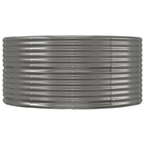 Garden Raised Bed Grey 212x140x68 cm Galvanised Steel 319094