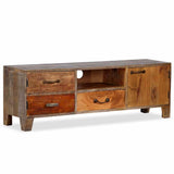 244967 TV Cabinet Solid Wood Vintage 118x30x40 cm