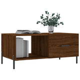 Coffee Table Brown Oak 90x50x40 cm Engineered Wood 829227
