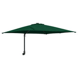 Garden Parasol Green 248.5 x 247.5 x 160 cm Polyester and Steel 42003252