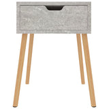 ZNTS Bedside Cabinet Concrete Grey 40x40x56 cm Engineered Wood 326803