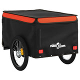 Bike Trailer Black and Orange 30 kg Iron 94096