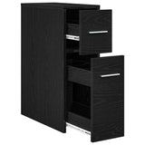 Bathroom Furniture Set Wall-mounted Black Oak 22 x 44 x 61.5 cm 871633