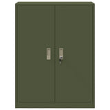 Storage Cabinet Olive Green 80 x 40 x 105 cm Steel 891692