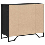 Chest of Drawers 2 pcs Black Oak 91 x 35.5 x 74.5 cm 3365605