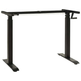 Desk Black and Dark Brown 120 x 60 cm Solid Oak Wood 3426555