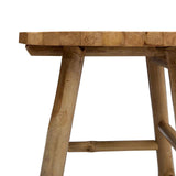 Garden Stool Natural 38 x 42 cm Bamboo 42028239
