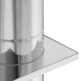 Chimney Extension Silver 25 x 25 x 132 cm Stainless steel 42008452