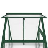 Greenhouse with Base Frame Green 169x58x195 cm Aluminium 4005817