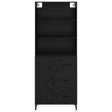 Highboard Black Oak 69.5 x 34 x 180 cm Engineered Wood 3416167