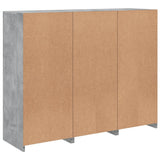 Sideboards with LED Lights 3 pcs Concrete Grey Engineered Wood 3209103